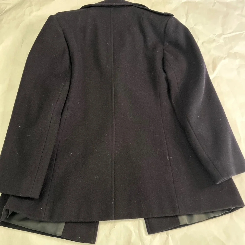 Giorgio Armani Le Collezioni VTG Mens Black Wool Blazer Jacket‎ Made in Italy 42